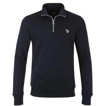 PS Paul Smith Zebra Sweatshirt aus Bio-Baumwolle Navy