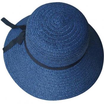 Gorra de Playa Plegable para Mujer, Sombrero de Paja Beige, Verano