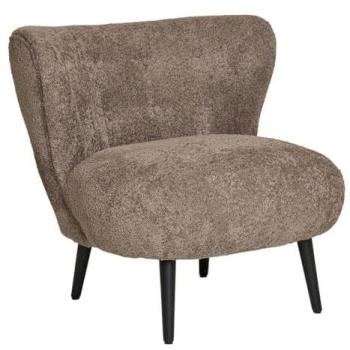 Fauteuil Crapaud Chic Marron Foncé