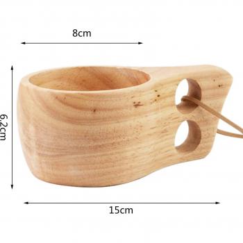 Skandinavische Holz Tasse