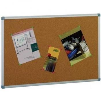 FAIBO 90x120 cm Cork Board with Metal Frame – Install Up or Down