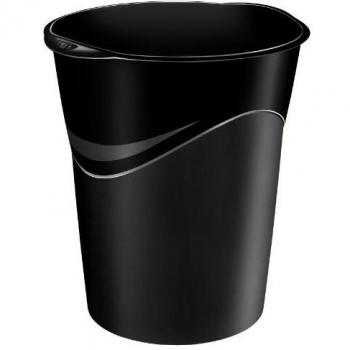 Corbeille à papier CepPro GreenSpirit, 14 litres, noir