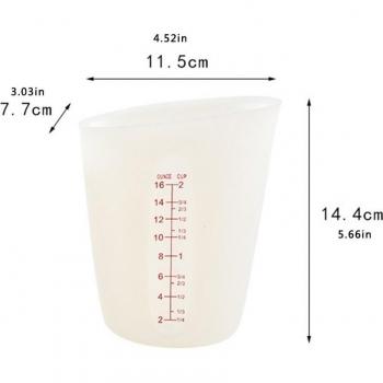 Integrated Design Silicone Measuring Cup