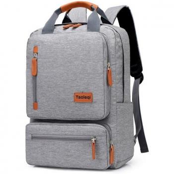 Multifunktions-Rucksack für Reisen 15,6 Zoll Laptop mit USB-Ladeanschluss und wasserdichter Leinwand