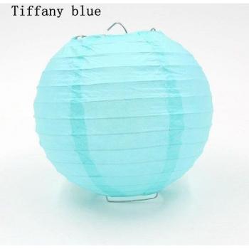Lámpara decorativa de papel redonda de colores 15cm para cumpleaños, 1 Uds
