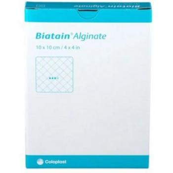 BIATAIN Alginate Ag Wundkompressen 10x10 cm mit Silber