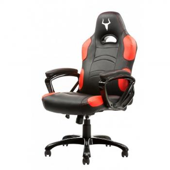 P1 Taurus Gaming Seat ITEK pelle sintetica neri-rossa