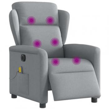 Sitz-Massageressort – VidaXL Elektrisch, Hellgrau, Stoff, 1-Stellung