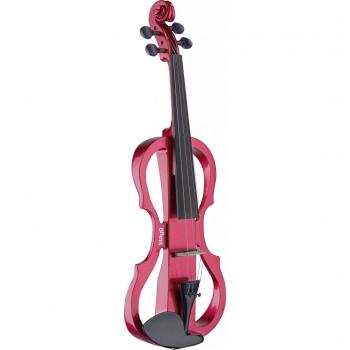 Stagg Shaped Electric Violin Package Metallic Red