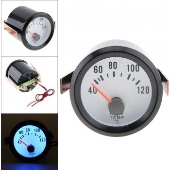 Medidor de Temperatura para Coche 52mm 12V LED Azul