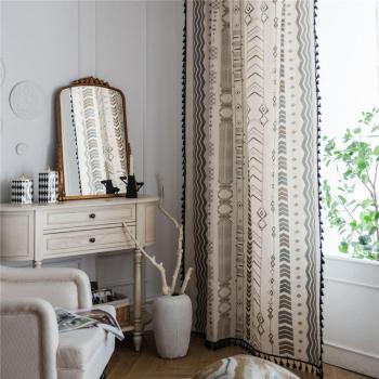 1 Piece Bohemian Printed Curtain for Home and Kitchen