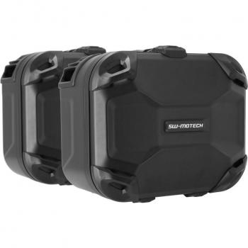 Système de valise rigide SW-Motech Dusc Noir 41/33 L pour Triumph Tiger 900/GT/Rally/Pro