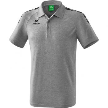 Erima Essential 5-C Poloshirt Kids Grau Schwarz 140