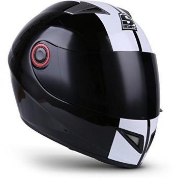 Soxon ST-666 Casque moto, Blanc/Deluxe Snow, XL