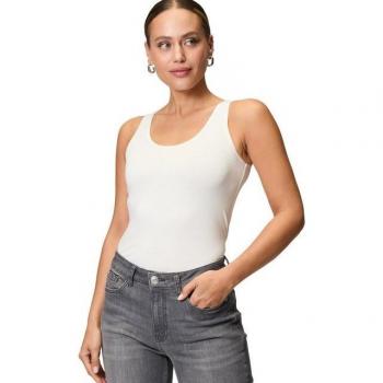 Zero Baumwoll‑Top mit Rundhalsausschnitt – Offwhite