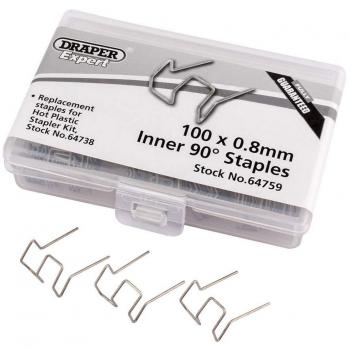 Draper 0.8MM Bent Castle Staples (50) 64759