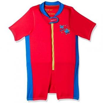 Speedo Sea Squad Float Combinaison néoprène Enfant M Rouge/Bleu Fluo