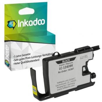 Inkadoo Brother LC-1240BK Druckerpatrone, schwarz