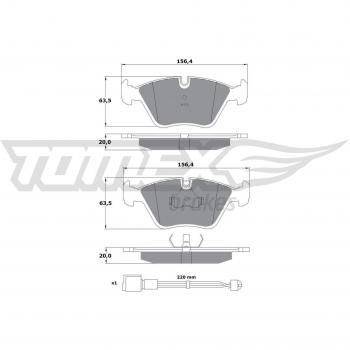 Pastilhas TOMEX brakes TX 10-691