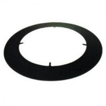 Fumisteria Rosone Plus 15cm Verniciato Nero Opaco