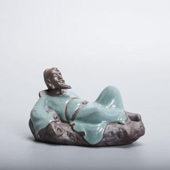 Zen Monk Tea Art Ceramic Ornament