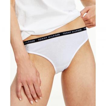 Pack de 3 braguitas Tommy Hilfiger Logo en blanco, gris y negro