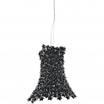 Lampada a sospensione nera Kartell Bloom LED G9 lunga