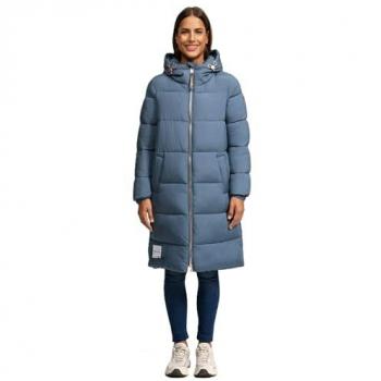 Lange Winterjacke von Marikoo für Damen, Modell Nomadiaa, Gr. M, Farbe: Stormy Blue