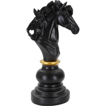 Cavallo Reale Nero e Oro 14 × 11 × 27