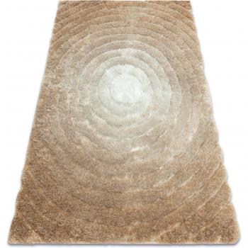 Shaggy Beige Circle Floor Covering 80x150