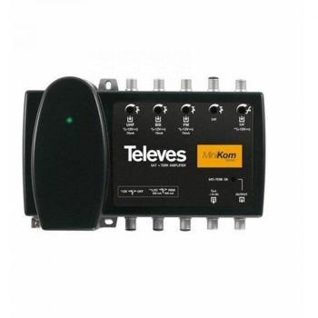 Amplificatore Centrale MiniKOM MatV+Fi 4E/1S F FM-BIII-U-FI