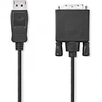 DisplayPort Male to DVI-D Male Cable, 3m