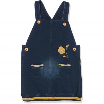 Vestido Pinafore de Terciopelo Denim para Bebé Niña, Conjunto de Ropa Unisex bebé, Azul, 74