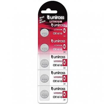 Batteria Uniross CR1616 3V 55mAh Litio Blister 5 unità