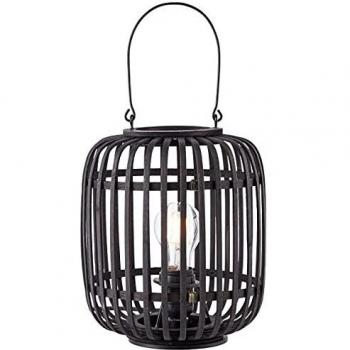 Woodrow Lampe de Table en Bois Foncé