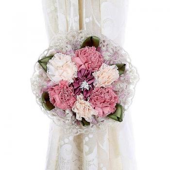 Curtain Strap with Flower Design