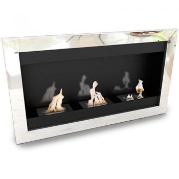 PRIVATEFLOOR VPF-FD51S-CHROME Wall Ethanol Heater