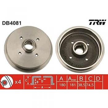 Drijvende remzuiger, TRW modelnummer DB4081, één item