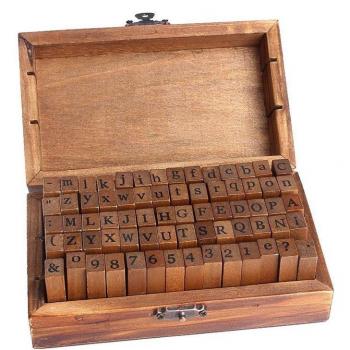 Pack de Timbres en Caoutchouc 70 – Alphabet, Lettres & Nombres