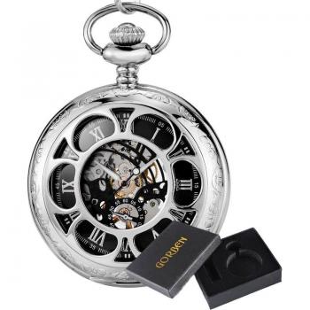 Reloj de bolsillo esquelético para caballero