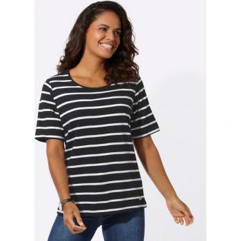 Ringelshirt für Damen in Schwarz und Ecru