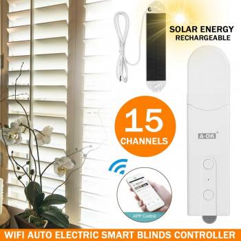 DIY Solar-Powered Motorized Blinds with Bluetooth App Control