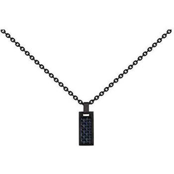 Collier en Acier Inoxydable et Fibre de Carbone