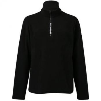 Brunotti Kinder Rollkragen Fleece-Shirt Tenny-N Unisex Schwarz 164