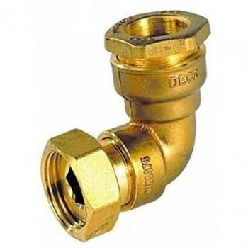 Coude Déca 20 mm Femelle Ecrou Prisonnier 20×27 (¾”) – Sferaco