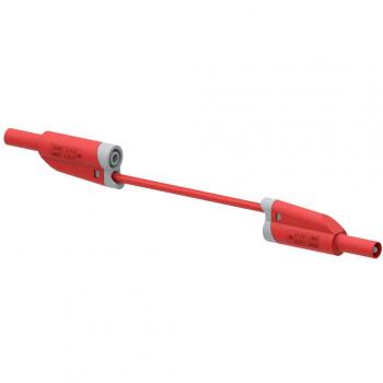 Lamellenstecker Messleitung 4 mm 50 cm Rot