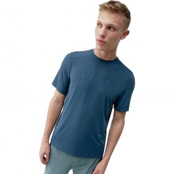 Camiseta Born Living Yoga Volta de manga corta azul S para hombre