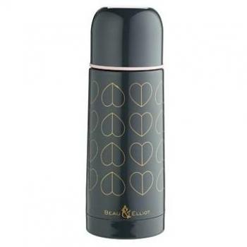 Beau and Elliot Black and Gold 350ml Vacuum Insulated Flask