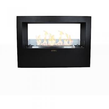 Chimenea de bioetanol Giotto S 100 x 30 x 70 cm diseño negro