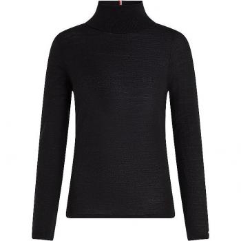 Tommy Hilfiger Rollkragenpullover WW0WW43098 Schwarz Slim Fit L female